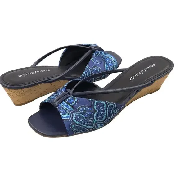 Donald J Pliner Andra Wedge Slide Sandals - Picture 2 of 12